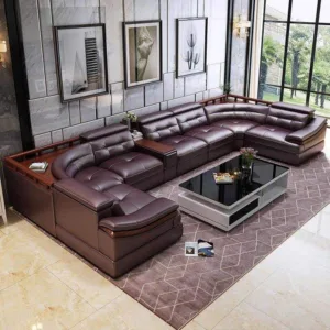 Genuine Leather Sofa Set