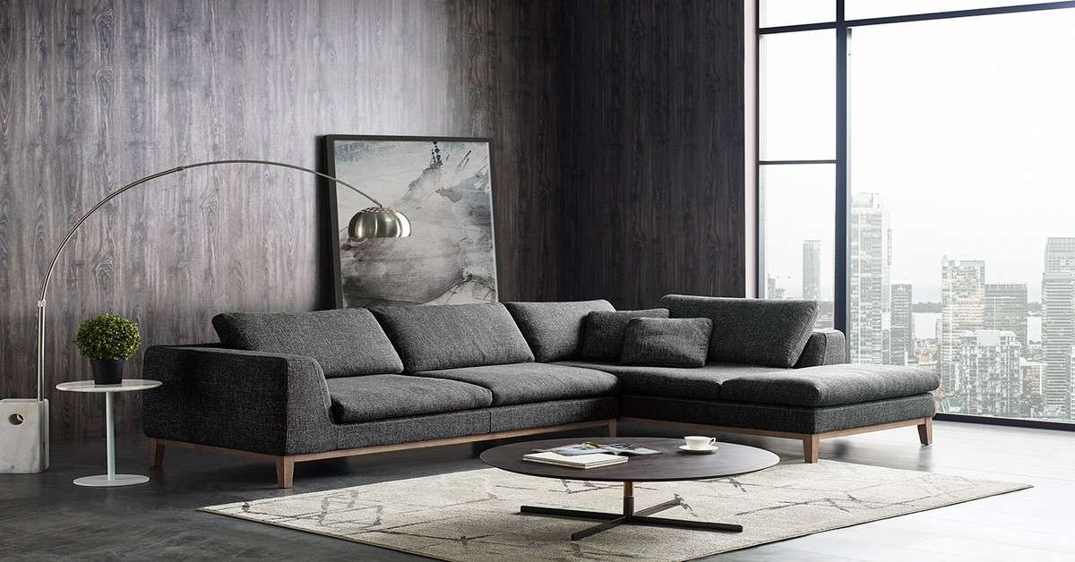 Grey Fabric Sofa