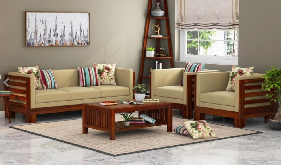 Wood sofa set for your living room