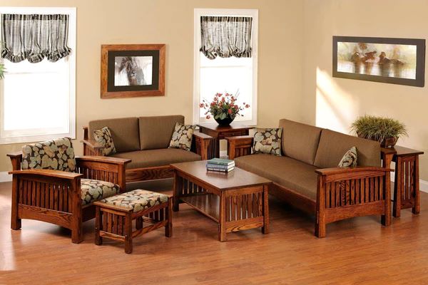 Wood sofa set for your living room