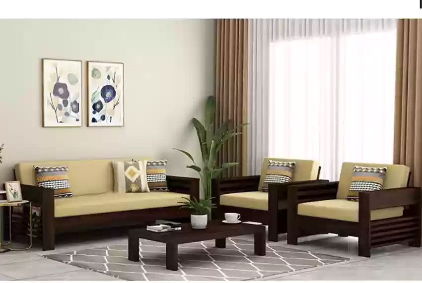 Wood sofa set for your living room