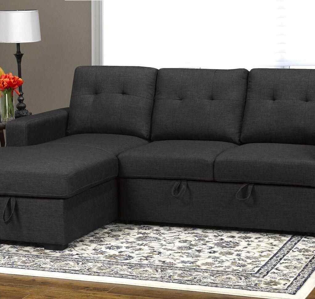  Large Sectional with Pull-Out Bed 