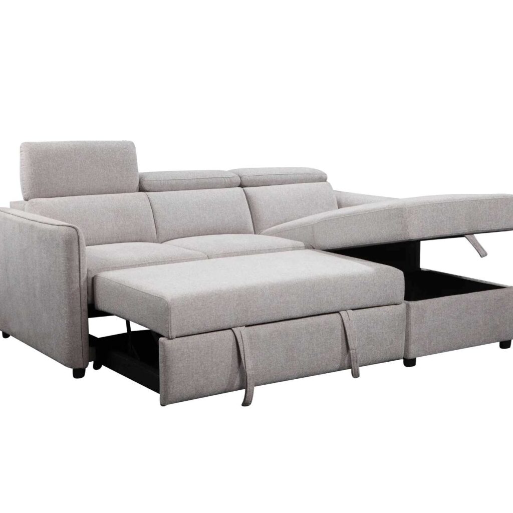  Large Sectional with Pull-Out Bed 