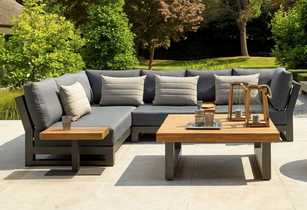 Spirit Metal Garden Corner Sofa Set