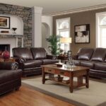 Real Leather Living Room Set