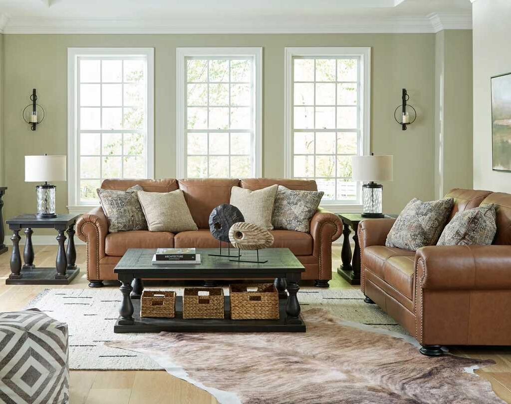 Real Leather Living Room Set