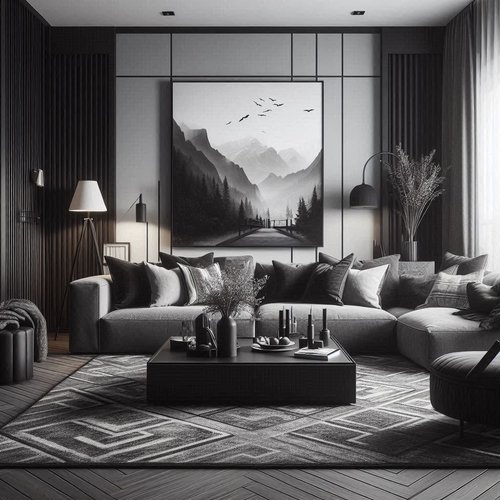 Dark Grey Couch Living Room