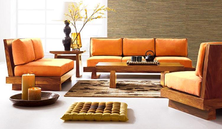 Modern Wooden Sofa Set