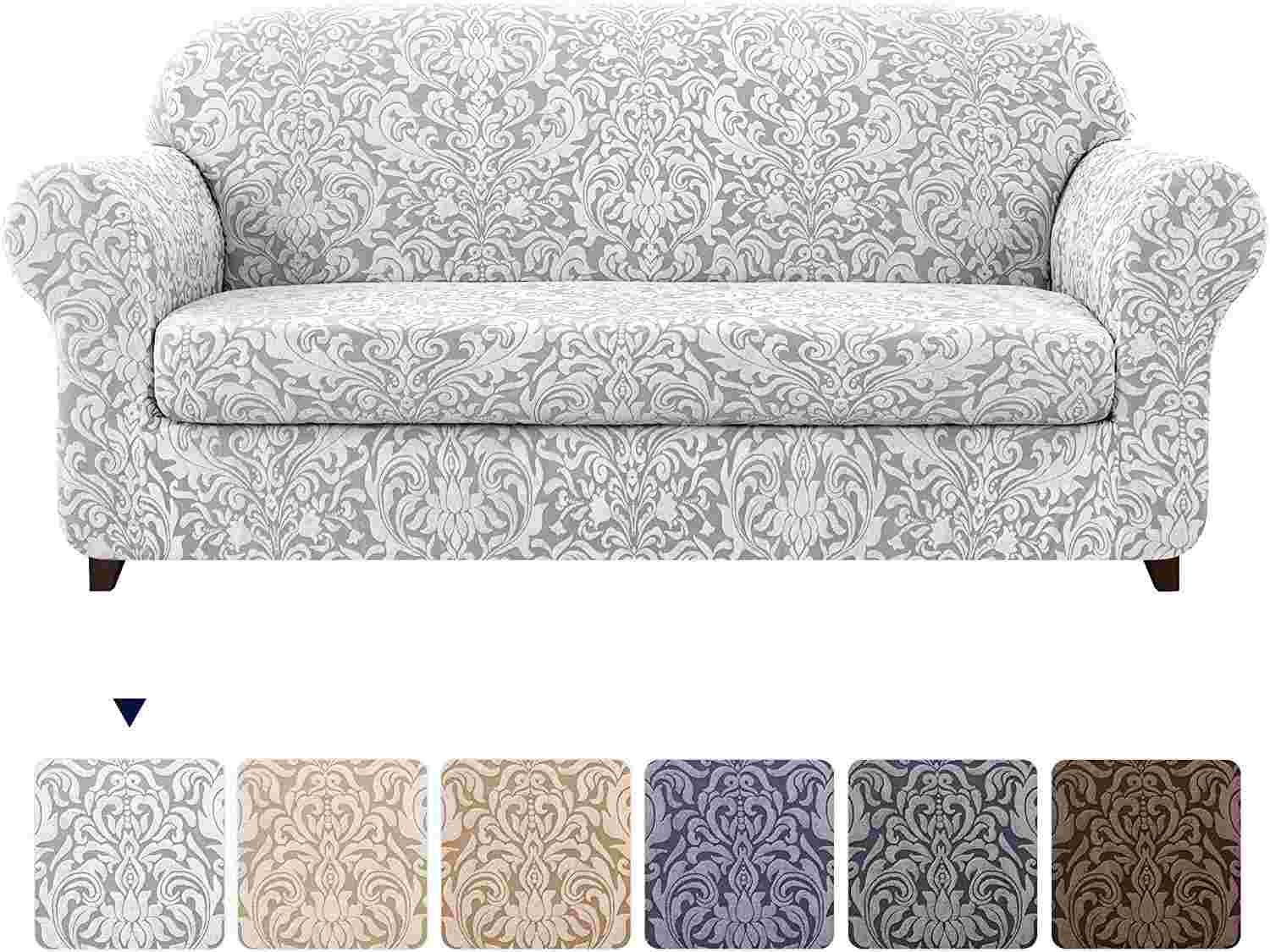 loveseat slipcover with separate cushion covers