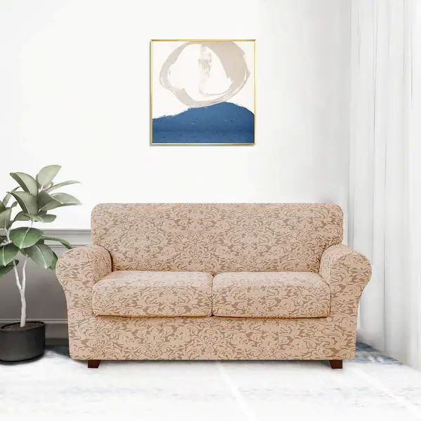 loveseat slipcover with separate cushion covers