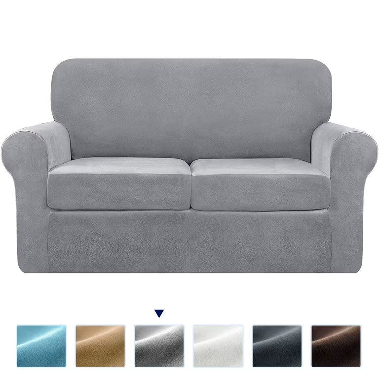 loveseat slipcover with separate cushion covers